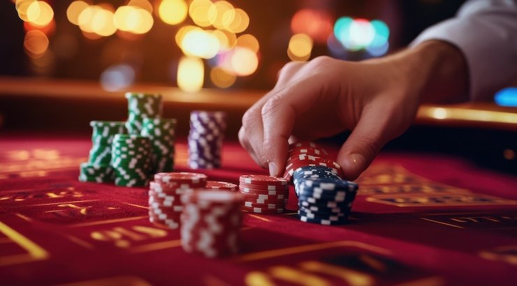 Live football and casino game selection view